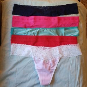 NEW! Victoria's Secret Thong Panties Bundle